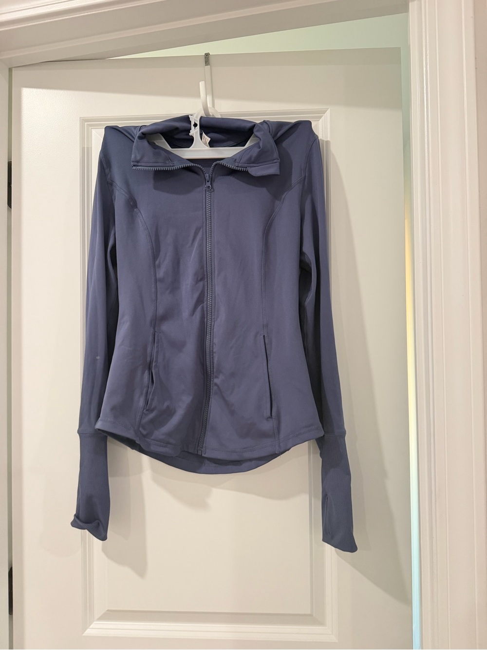 Velocity Women's Full-Zip Utility Jacket in Dusty Blue